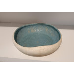 Suporte Organico fundo Branco e Azul 