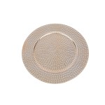 Sousplat Dourado Colmeia 