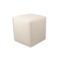 Puff Branco Quadrado   Puff Branco Quadrado