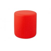 Puff Redondo Vermelho   Puff Redondo Vermelho