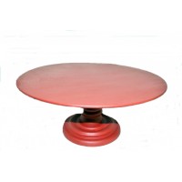 Suporte de madeira vermelho 30 D x 14 h  Suporte de madeira vermelho 30 D x 14 h
