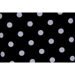 Toalha Preta c/ Poá Branco 