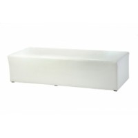 Puff Retangular Branco 1,20 x 70 x 40h Puff Retangular Branco 1,20 x 70 x 40h