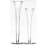 Vaso de vidro tulipa baixo