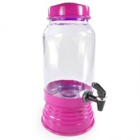 Suqueira de vidro Pink 3 litros  Suqueira de vidro Pink 3 litros