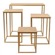 Mesa Cubo Ouro 