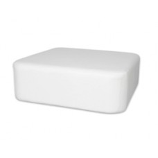 Puff Quadrado Branco - 000781