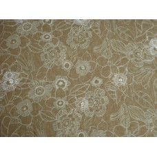 Toalha Crepe Floral Bege - 000866 Toalha Crepe Floral Bege - 000866