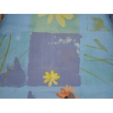 Toalha Poliéster Azul Floral - 000968 Toalha Poliéster Azul Floral - 000968