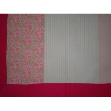 Toalha Patchwork  Rosa c/ Borda - 000790 Toalha Patchwork  Rosa c/ Borda - 000790