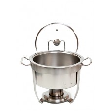 Rechaud Inox c/ Tampa de Vidro - 000495 Rechaud Inox c/ Tampa de Vidro - 000495