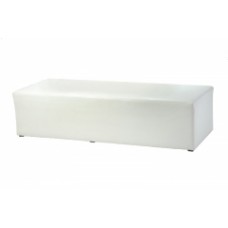 Puff Retangular Branco - 000855 Puff Retangular Branco - 000855