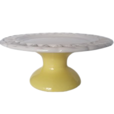 Suporte Louça Amarelo Claro/Branco - 001592 Suporte Louça Amarelo Claro/Branco - 001592
